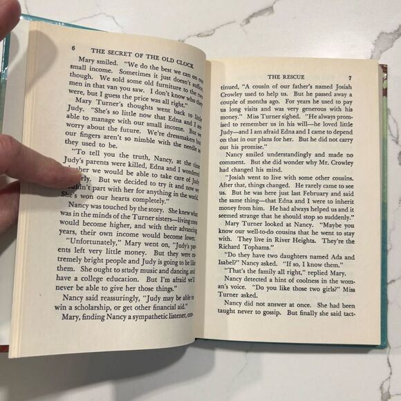 Nancy Drew | Mystery Novel The Secret of the Old Clock Hardcover Children’s Book - Picture 4 of 5